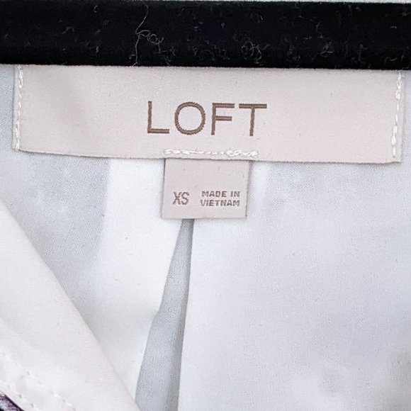 NWOT Loft XS Geo Side Tie Dolman Dress - Picture 5 of 8